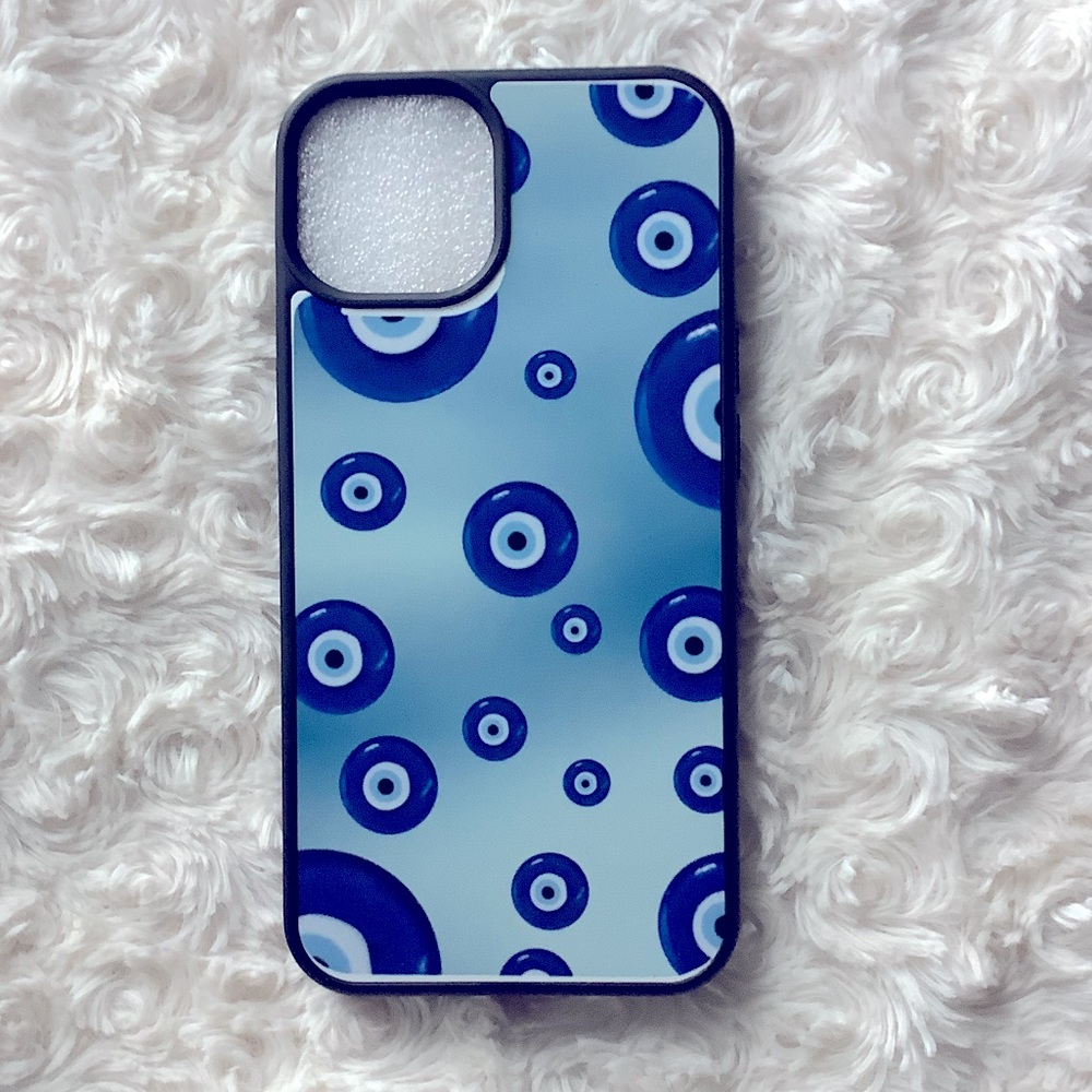 🆕📱🧿 iPHONE 13 PRO MAX Blue Evil Eye Third Eye Pattern Phone Case NWT